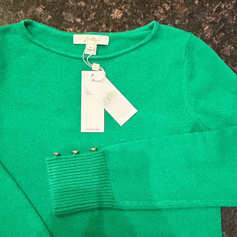 Lilly Pulitzer Green Sweater